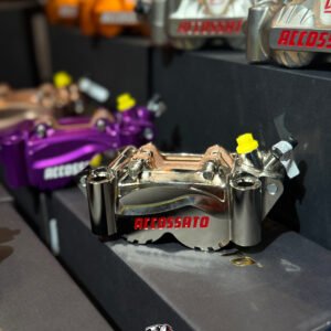 Accossato PZ011 Billet 4 Piston Caliper - Nickel Plated