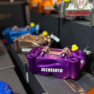 Accossato PZ011 Billet 4 Piston Caliper - Purple Oxidized