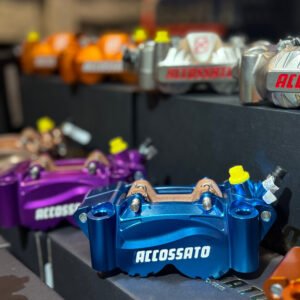 Accossato PZ011 Billet 4 Piston Caliper - Cyano Blue