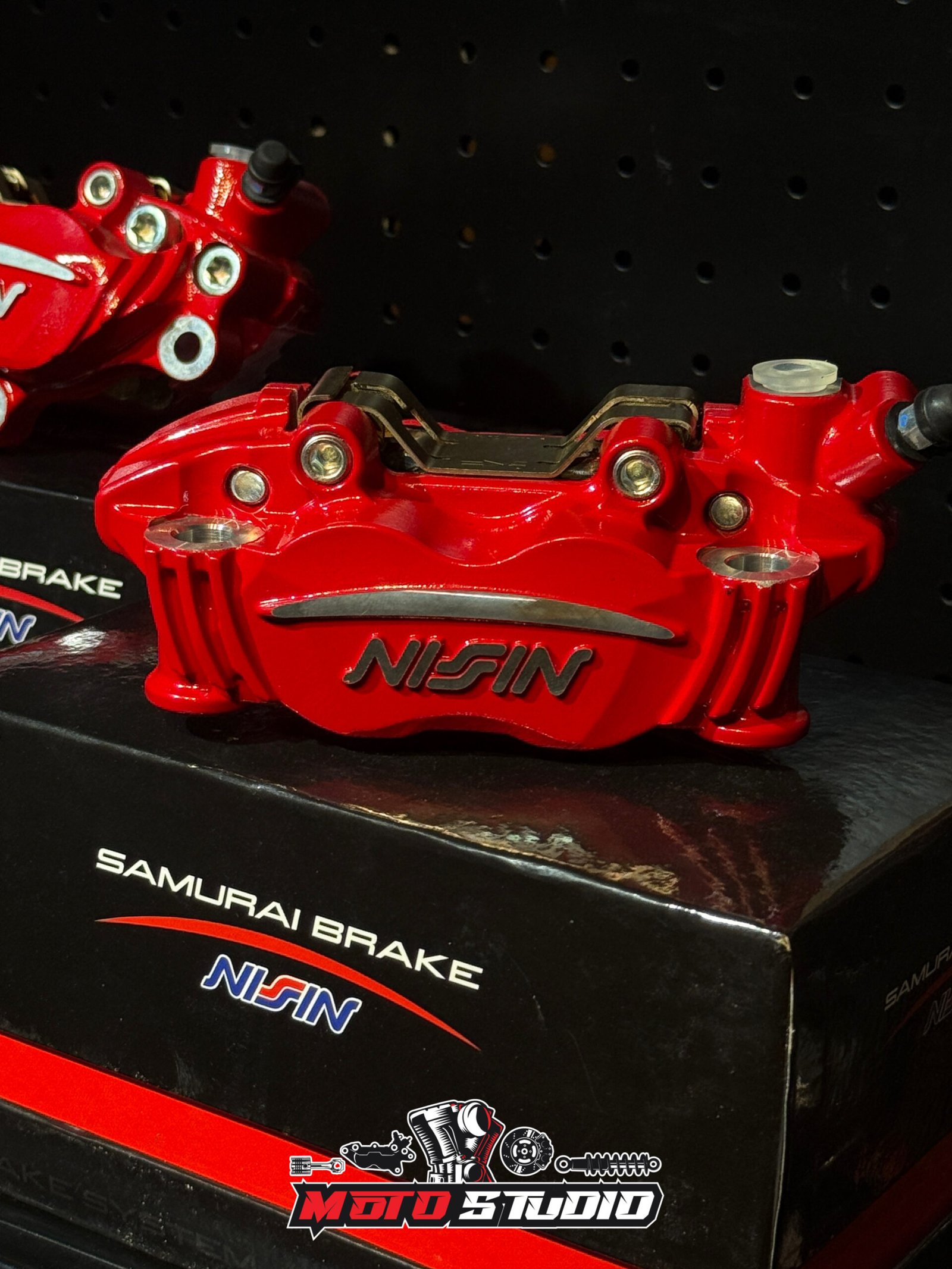 Nissin Samurai Radial 4-Piston Caliper - RED COATED