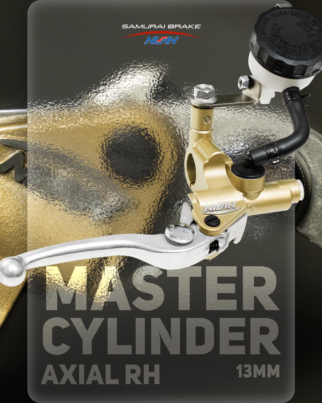 Nissin Samurai 13mm Axial Master Cylinder - GOLD