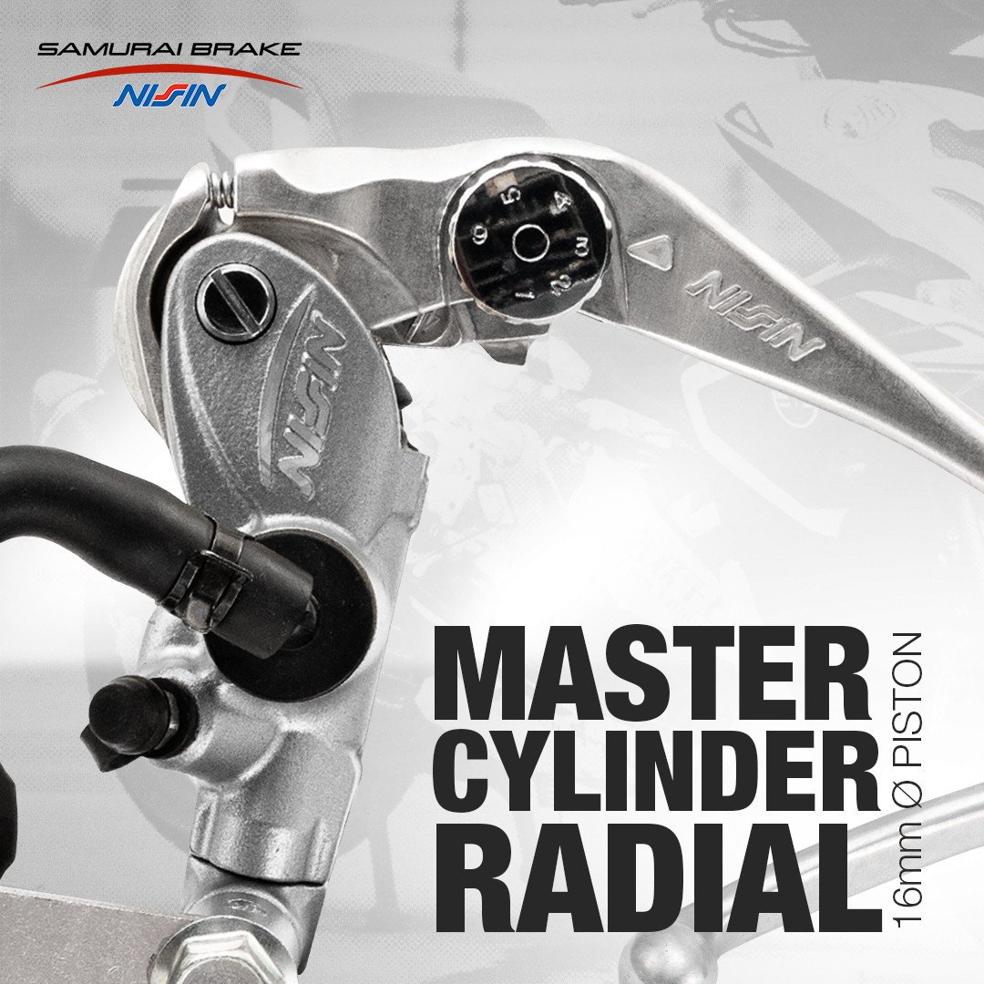 Nissin Samurai 16mm Radial Master Cylinder – SILVER - Image 3