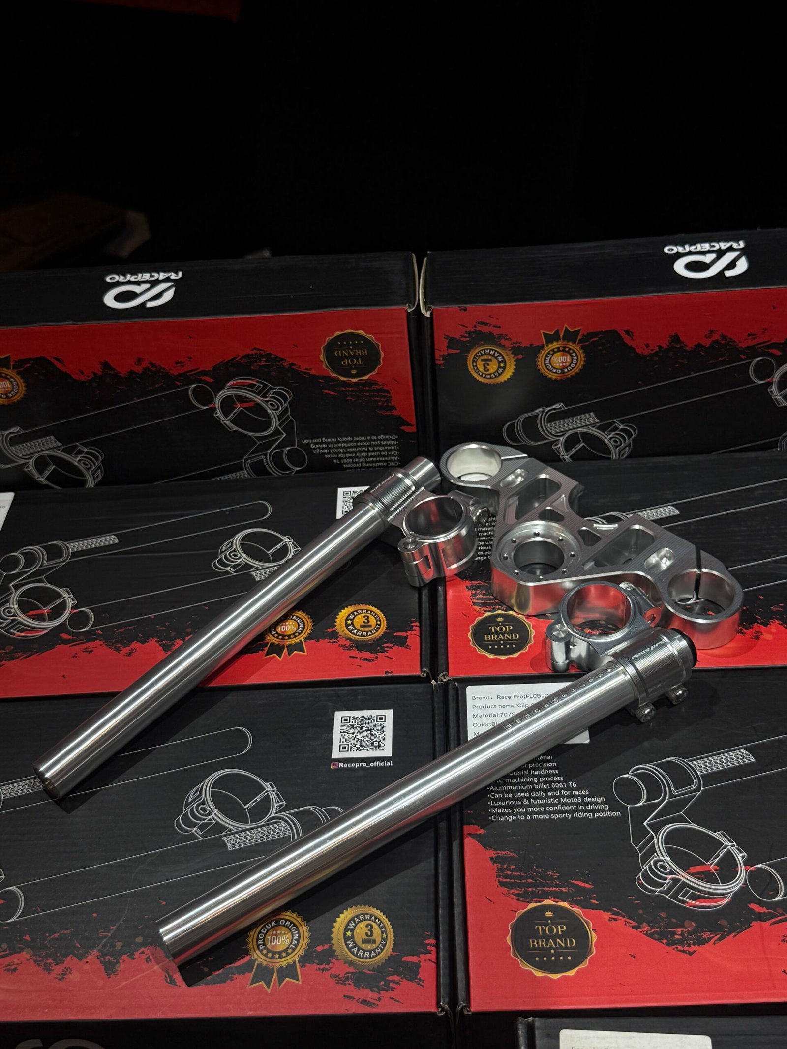 RacePro Clip-On Handlebar & Triple Clamp Set – Yamaha R15 V2