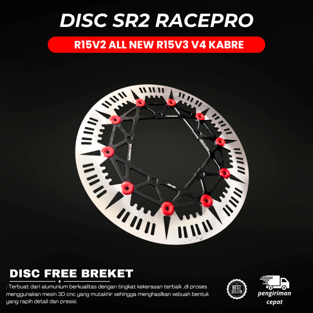RacePro SR2 Floating Brake Disc – Yamaha R15 V2/V3/V4 - Image 4