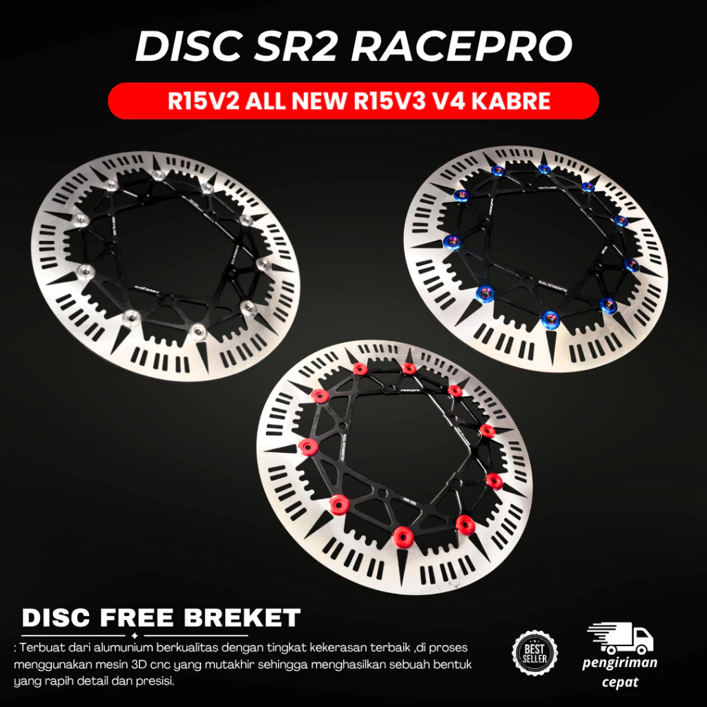 RacePro SR2 Floating Brake Disc – Yamaha R15 V2/V3/V4