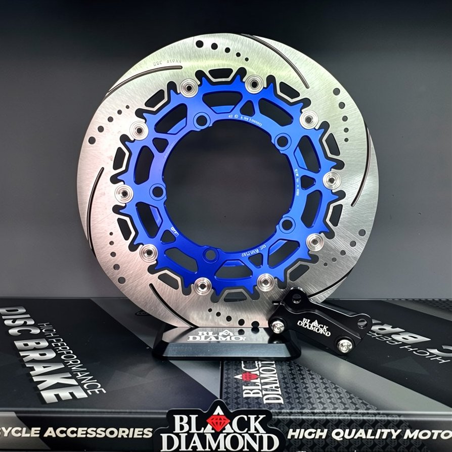 Black Diamond Front 320mm Floating Brake Disc – Yamaha R15 - Image 2