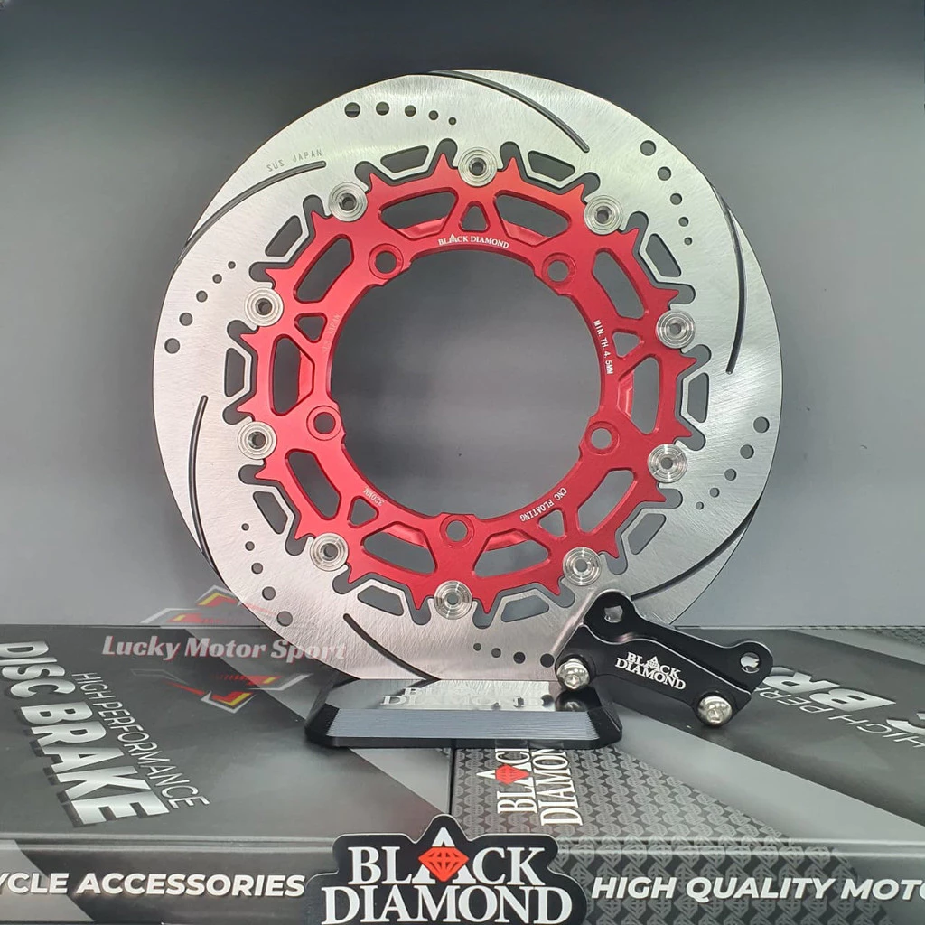 Black Diamond Front 320mm Floating Brake Disc – Yamaha R15 - Image 3