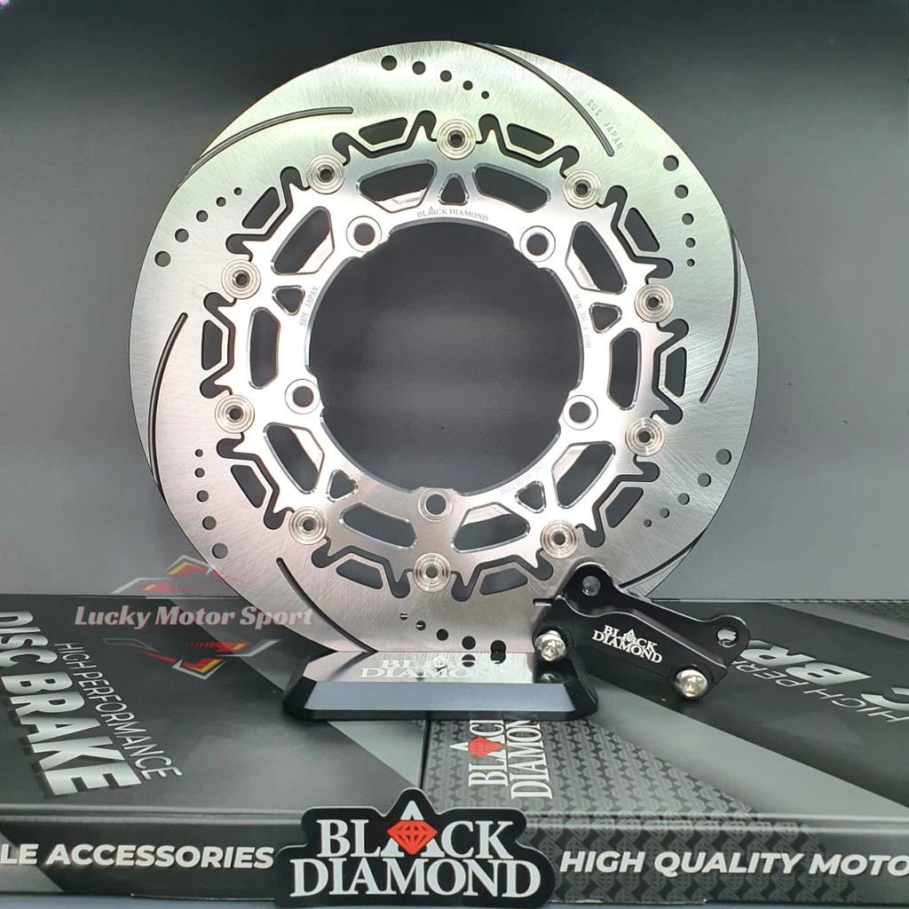 Black Diamond Front 320mm Floating Brake Disc – Yamaha R15